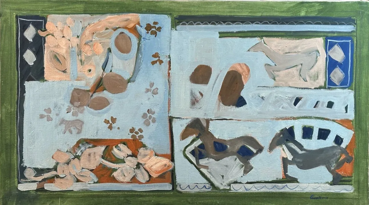 Natura morta corsa di cavalli